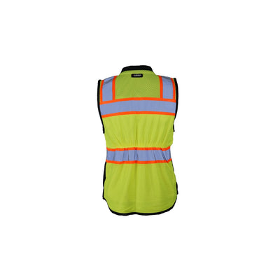 ML Kishigo Class 2 Lime Womens Heavy Duty Surveyors Vest