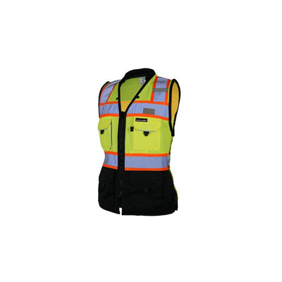 ML Kishigo Class 2 Lime Womens Heavy Duty Surveyors Vest