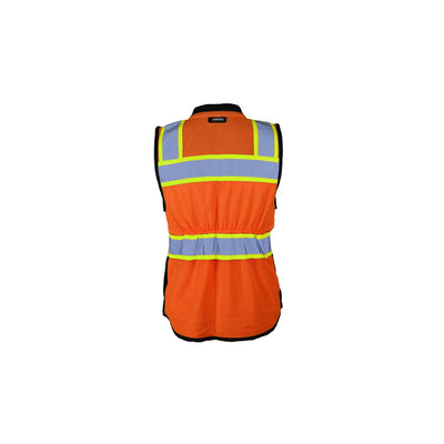 ML Kishigo Class 2 Orange Womens Heavy Duty Surveyors Vest