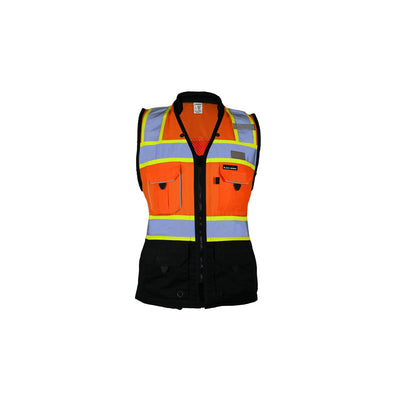 ML Kishigo Class 2 Orange Womens Heavy Duty Surveyors Vest