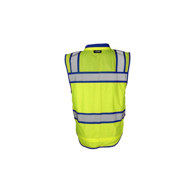 ML Kishigo Lime/Royal Blue High Contrast Class 2 Type R Surveyors Vest - S5042