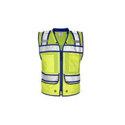 ML Kishigo Lime/Royal Blue High Contrast Class 2 Type R Surveyors Vest - S5042