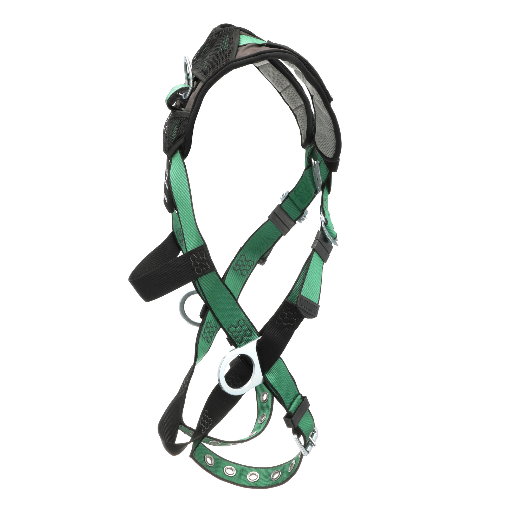 MSA V-FORM+ Harness w/Back & Side D-Rings - Tongue Buckle Leg Straps - Super Extra Large - 10206091