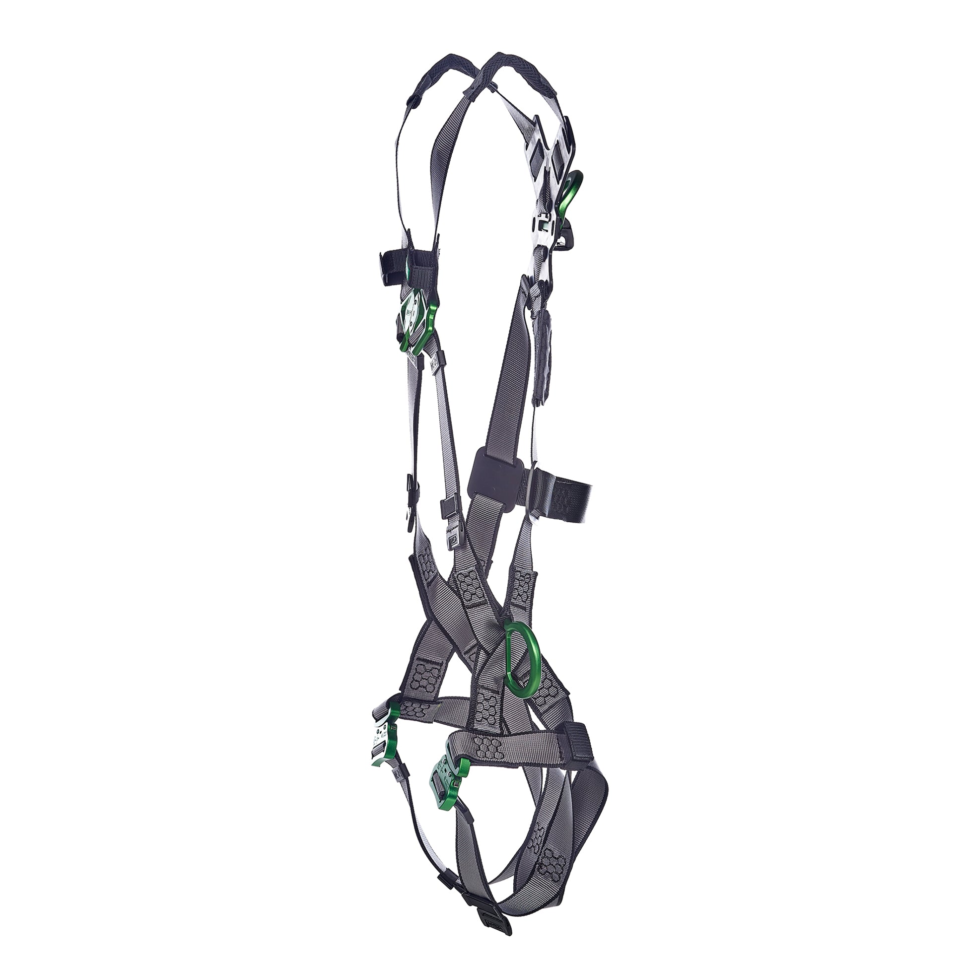 MSA V-FIT Harness w/Back & Side D-Rings - Quick-Connect Leg Straps - Extra Large - 10195066
