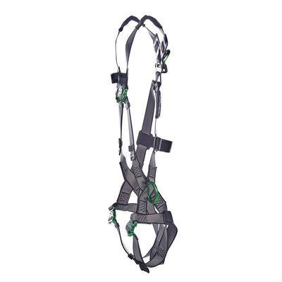 MSA V-FIT Harness w/Back & Side D-Rings - Quick-Connect Leg Straps - Extra Small - 10195063