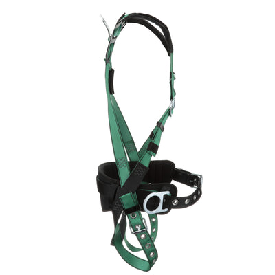 MSA V-FORM Construction Harness w/Back & Side D-Rings - Tongue Buckle Leg Straps - Shoulder Padding - Extra Small - 10197363