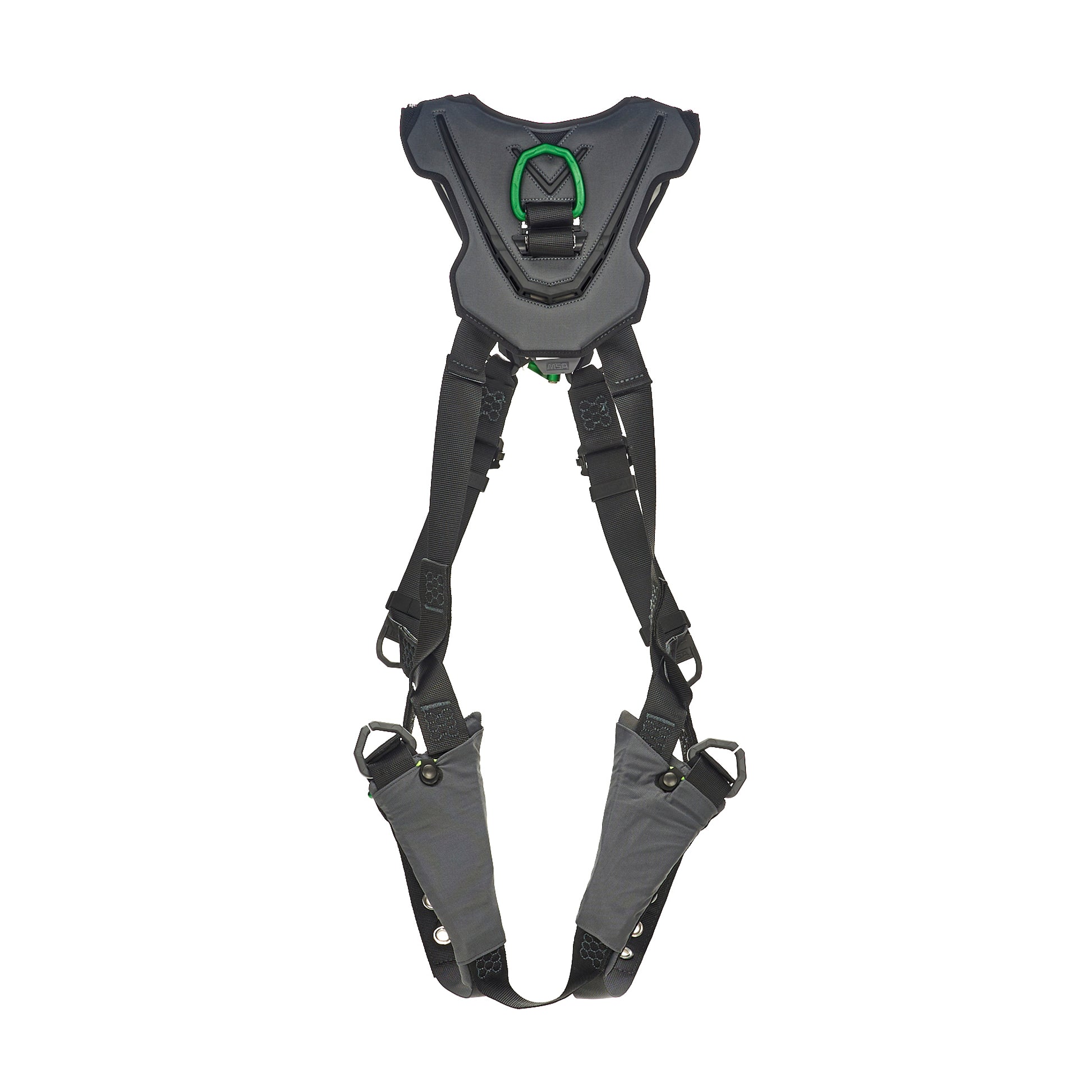 MSA V-FLEX Standard Harness w/Back & Front D-Rings - Tongue Buckle Leg Straps - Standard - 10211321
