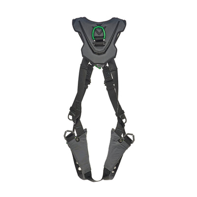 MSA V-FLEX Standard Harness w/Back & Front D-Rings - Tongue Buckle Leg Straps - Standard - 10211321