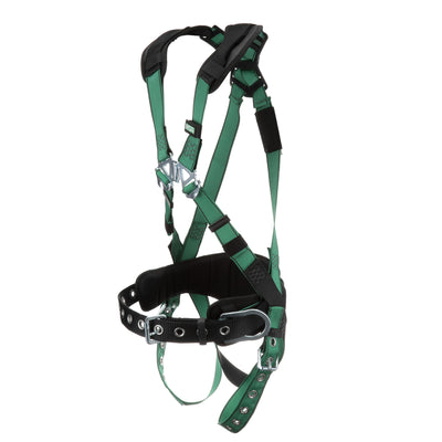 MSA V-FORM Construction Harness w/Back & Side D-Rings - Tongue Buckle Leg Straps - Shoulder Padding - Standard - 10197364