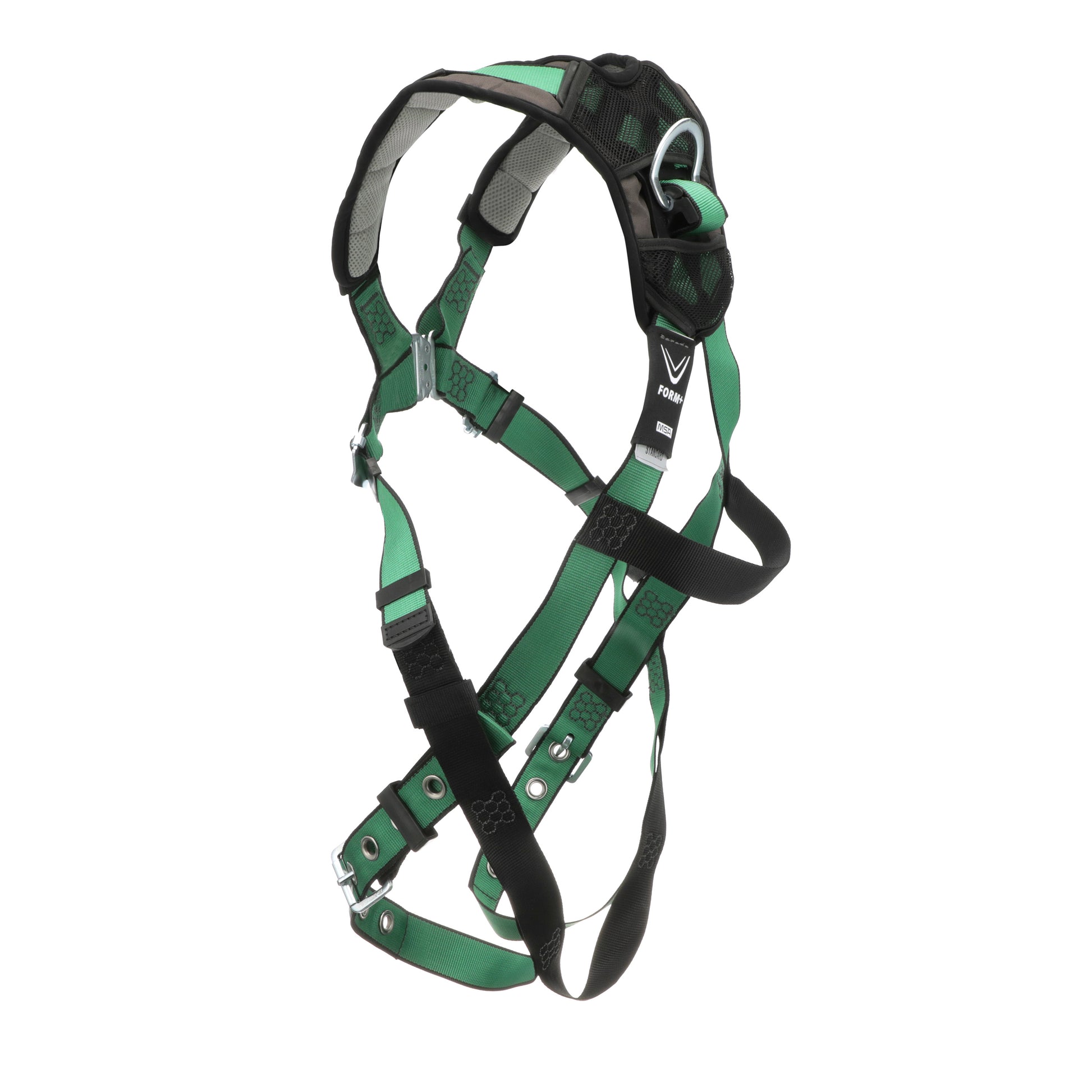 MSA V-FORM+ Harness w/Back & Front D-Rings - Tongue Buckle Leg Straps - Extra Small - 10206092