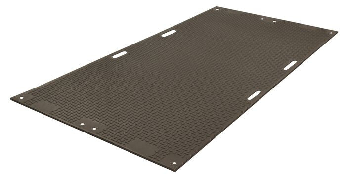 Ground Protection - VersaMAT - 4' X 8' - Black - W/ Hand Holes - 120 Ton Load - VM48HH8
