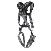 MSA V-FIT Harness w/Back & Front D-Rings - Quick-Connect Leg Straps - Shoulder Padding - Standard - 10194656