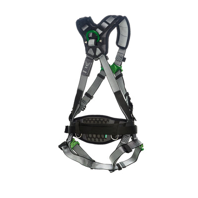 MSA V-FIT Construction Harness w/Back & Side D-Rings - Quick-Connect Leg Straps - Shoulder Padding - Super Extra Large - 10195136