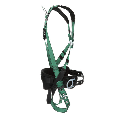 MSA V-FORM Construction Harness w/Back & Side D-Rings - Tongue Buckle Leg Straps - Shoulder Padding - Extra Small - 10197363