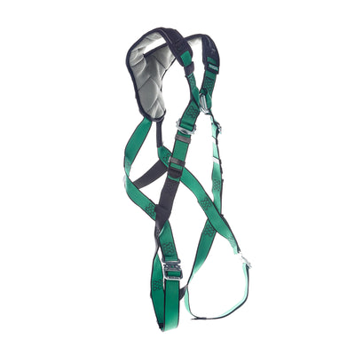 MSA V-FORM+ Harness w/Back & Front D-Rings - Quick Connect Leg Straps - Super Extra Large - 10206111
