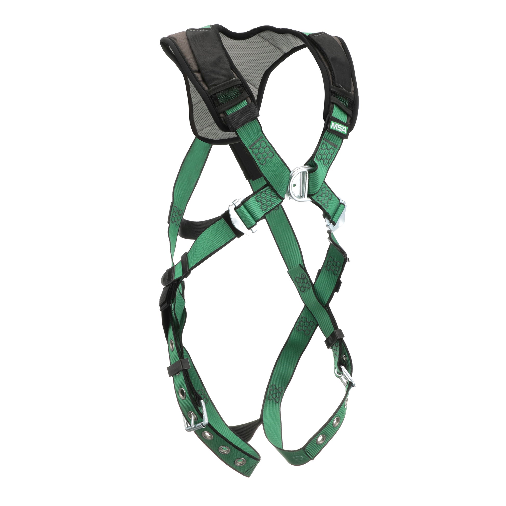 MSA V-FORM+ Harness w/Back & Front D-Rings - Tongue Buckle Leg Straps - Extra Small - 10206092