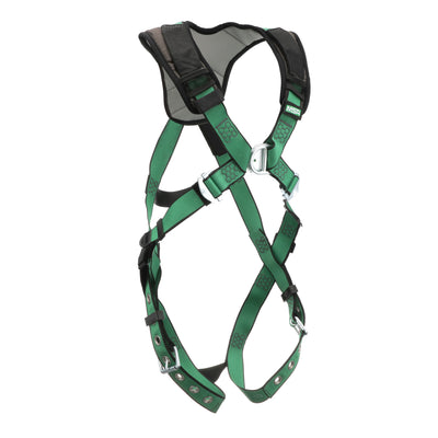 MSA V-FORM+ Harness w/Back & Front D-Rings - Tongue Buckle Leg Straps - Extra Small - 10206092