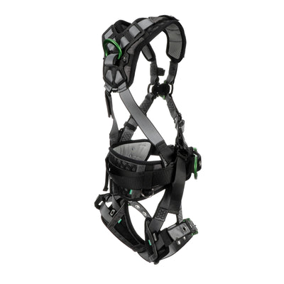 MSA V-FIT Construction Harness w/Back & Side D-Rings - Tongue Buckle Leg Straps - Shoulder & Leg Padding - Standard - 10195181