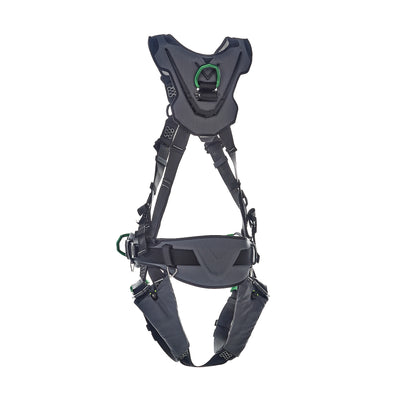 MSA V-FLEX Construction Harness w/Back, Front & Side D-Rings - Quick Connect Leg Straps - Standard - 10211343