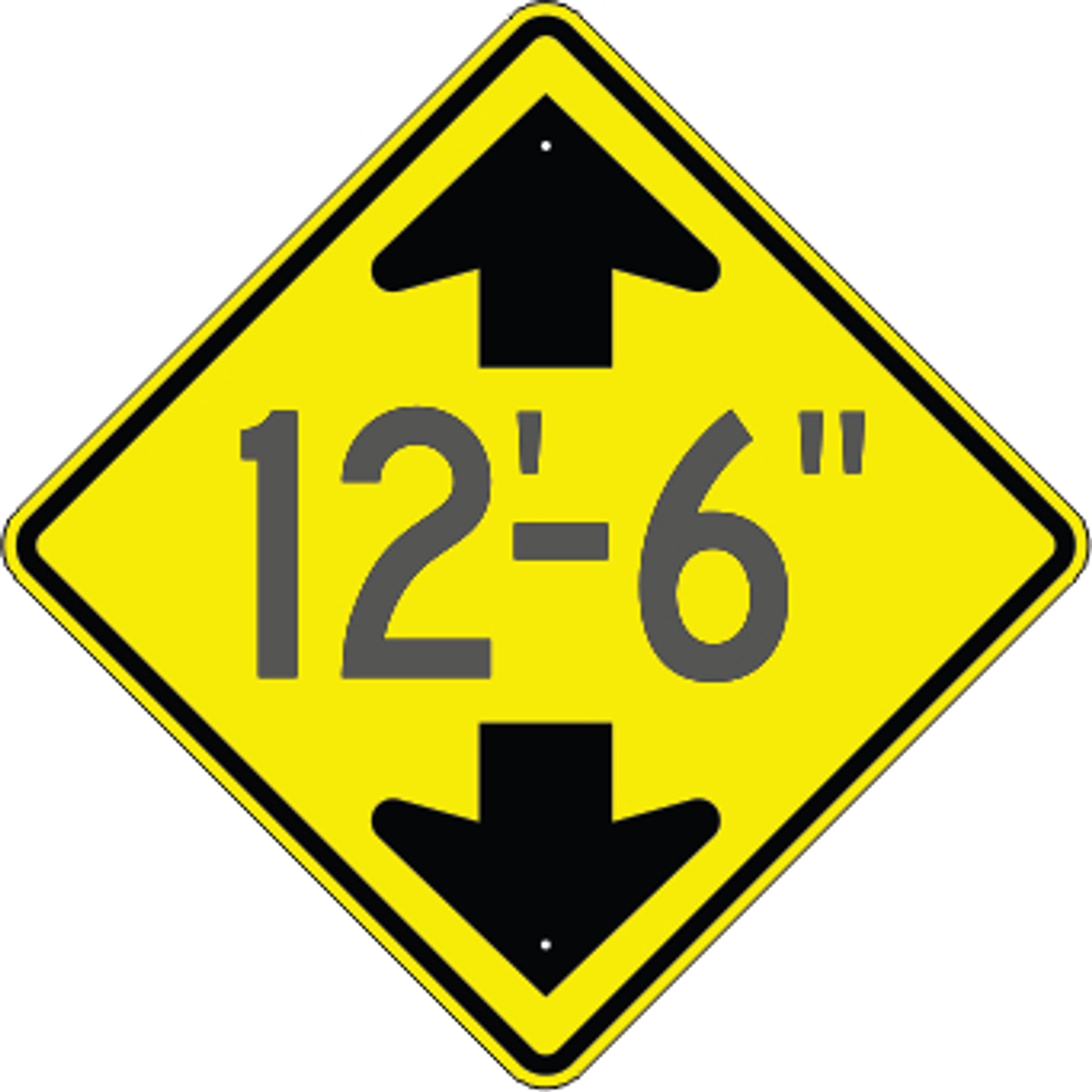 UNDERPASS HEIGHT - SPECIFY LIMIT - UNDERPASS HEIGHT - SPECIFY LIMIT , 36” DIA, Aluminum (.080) EGP Reflective