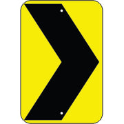 CHEVRON SYMBOL - WARNING TRAFFIC SIGN - CHEVRON SYMBOL - WARNING TRAFFIC SIGN, 30X24, Aluminum (.080) Diamond Grade Reflective