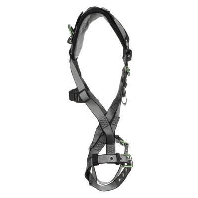 MSA V-FIT Harness w/Back D-Ring - Tongue Buckle Leg Straps - Shoulder Padding - Extra Small - 10194888
