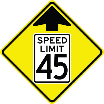 UP ARROW SPEED LIMIT SPECIFY