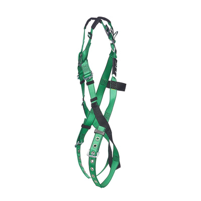 MSA V-FORM Harness w/Back D-Ring - Tongue Buckle Leg Straps Quick Connect Chest Buckle - Extra Large - 10206059