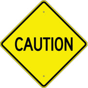 CAUTION - WARNING TRAFFIC SIGN - CAUTION - WARNING TRAFFIC SIGN, 36x36, Aluminum (.080) EGP Reflective