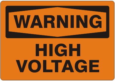 HIGH VOLTAGE - WARNING SIGN