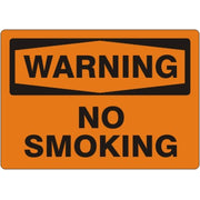 NO SMOKING - WARNING SIGN - NO SMOKING - WARNING SIGN, 10X14, Adhesive Vinyl