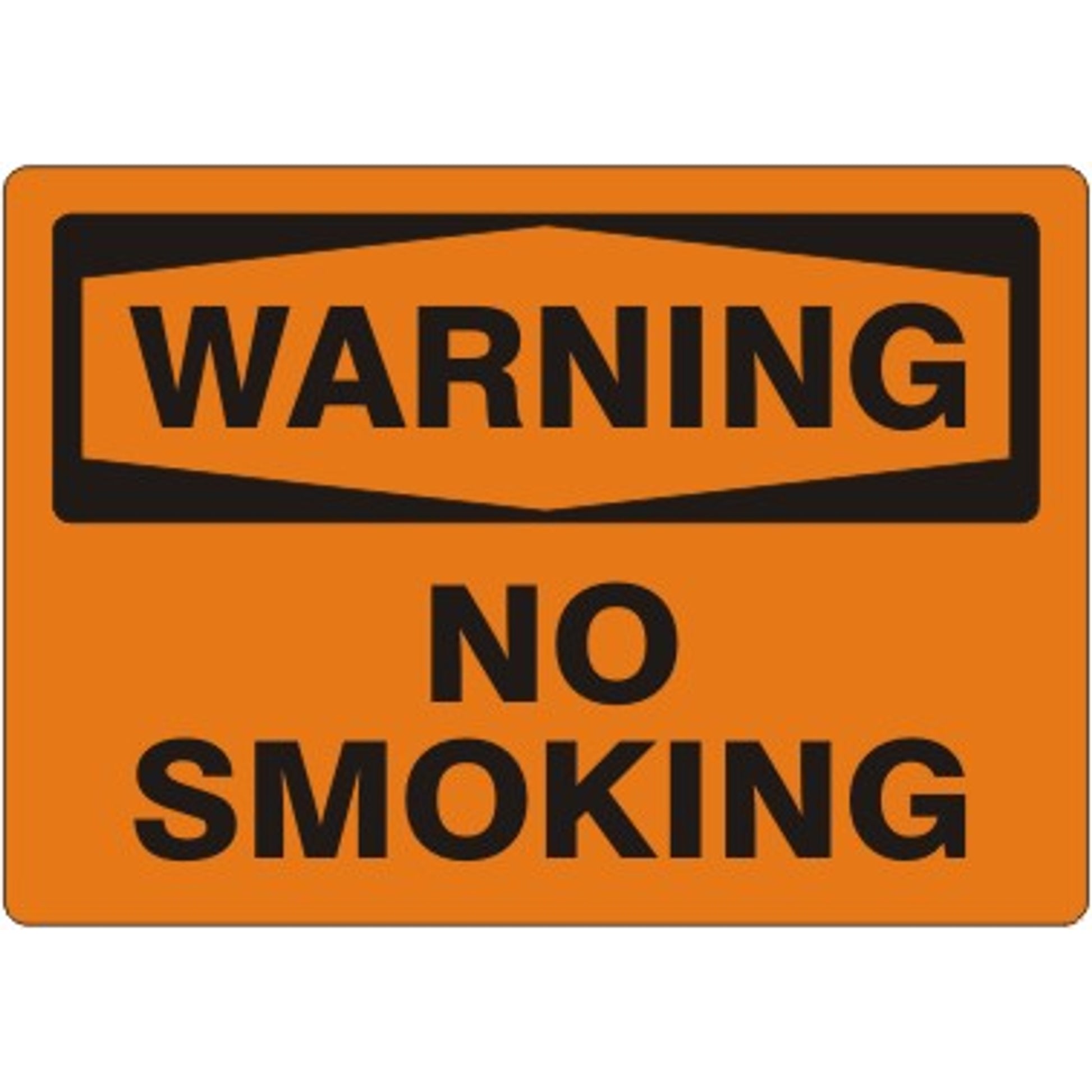NO SMOKING - WARNING SIGN - NO SMOKING - WARNING SIGN, 10X14, Adhesive Vinyl