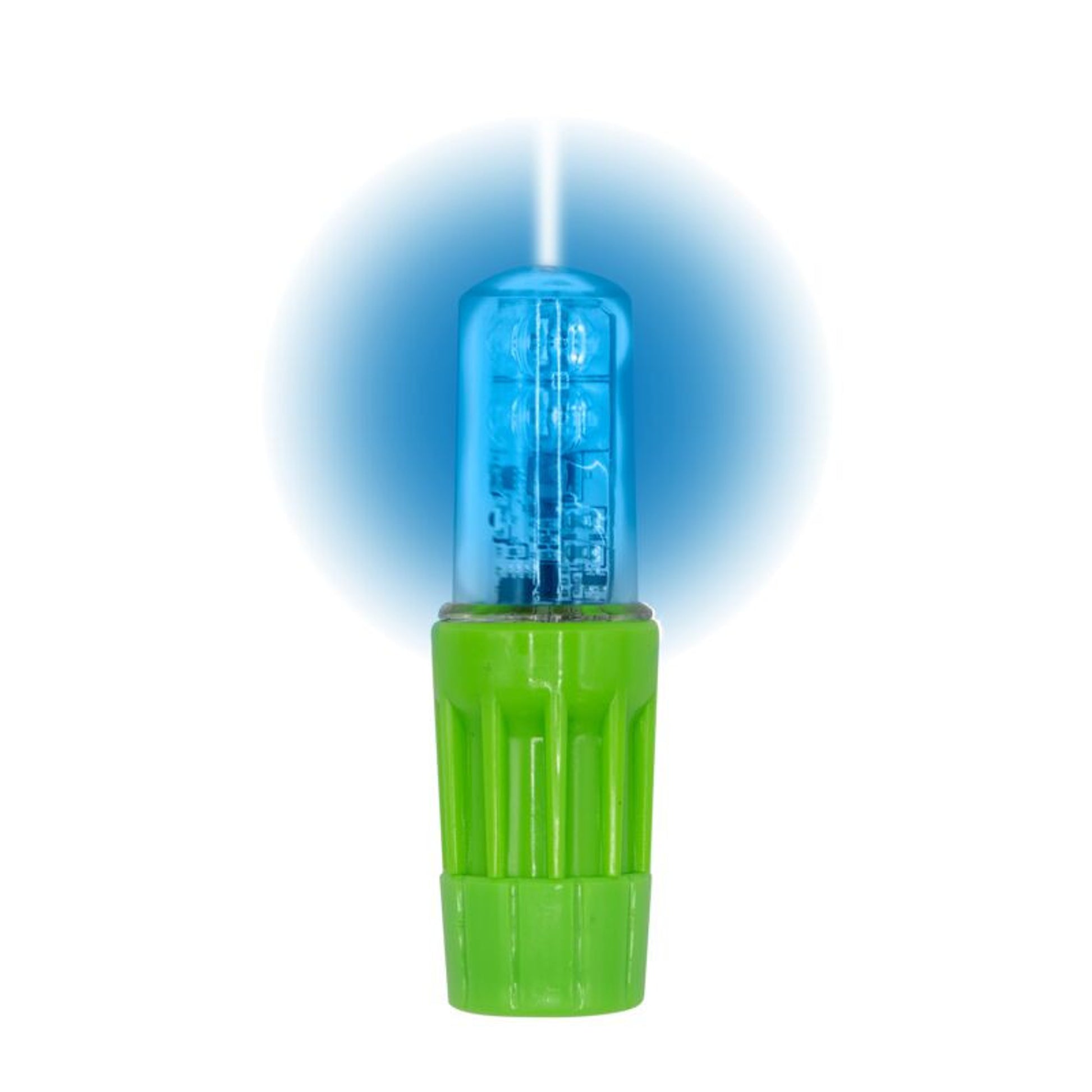 Warning Whip Replacement Light For Use With 1156 Socket - Rocket II - Super Bright - Solid Blue LED - WLFS.4LED.B