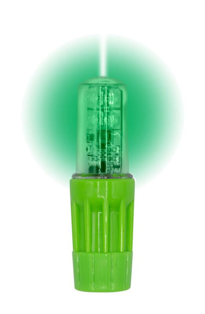 Warning Whip Replacement Light For Use With 1156 Socket - Rocket II - Super Bright - Solid Green LED - WLFS.4LED.G