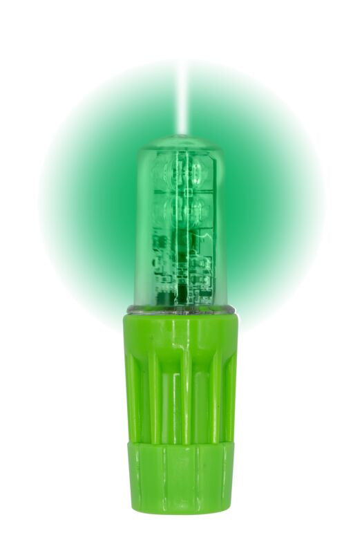 Warning Whip Replacement Light For Use With 1156 Socket - Rocket II - Super Bright - Solid Green LED - WLFS.4LED.G