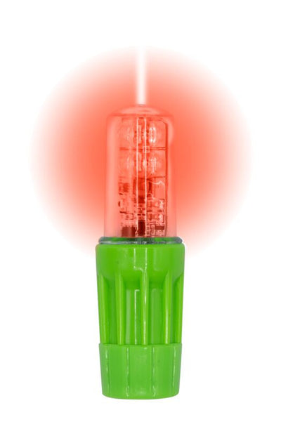 Warning Whip Replacement Light For Use With 1156 Socket - Rocket II - Super Bright - Solid Red LED - WLFS.4LED.R