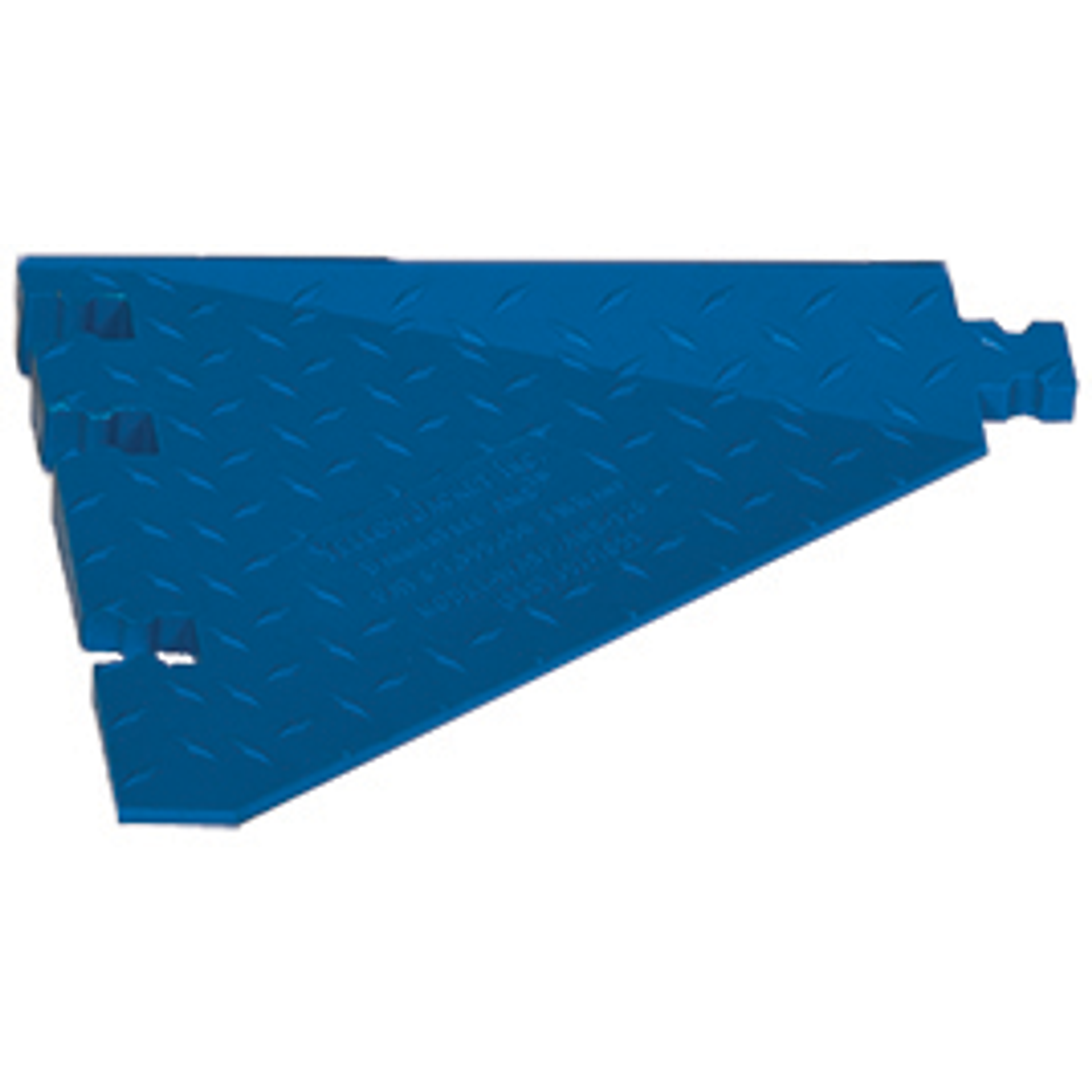 Cable Protector - Yellow Jacket - 5-Ch - 1.25" Ams - ADA - Male Barrier Free Ramp - Blue - WSA-125-BFM-BLU