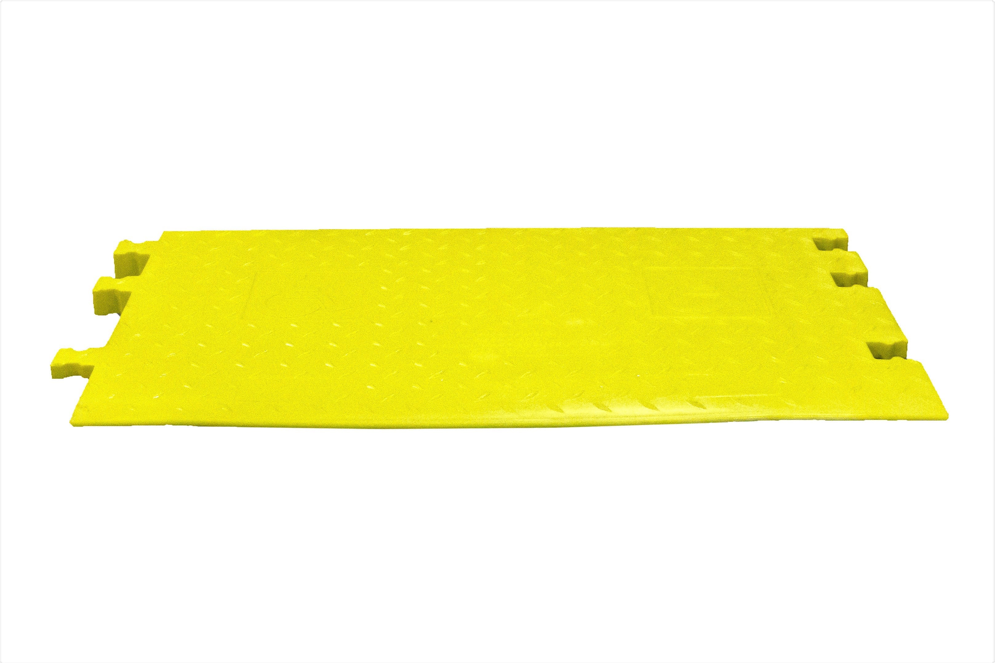 Cable Protector - Yellow Jacket - 5-Ch - 1.25" - Ams - ADA - Female Ramp - Yellow - WSA-125-RFAH-DY