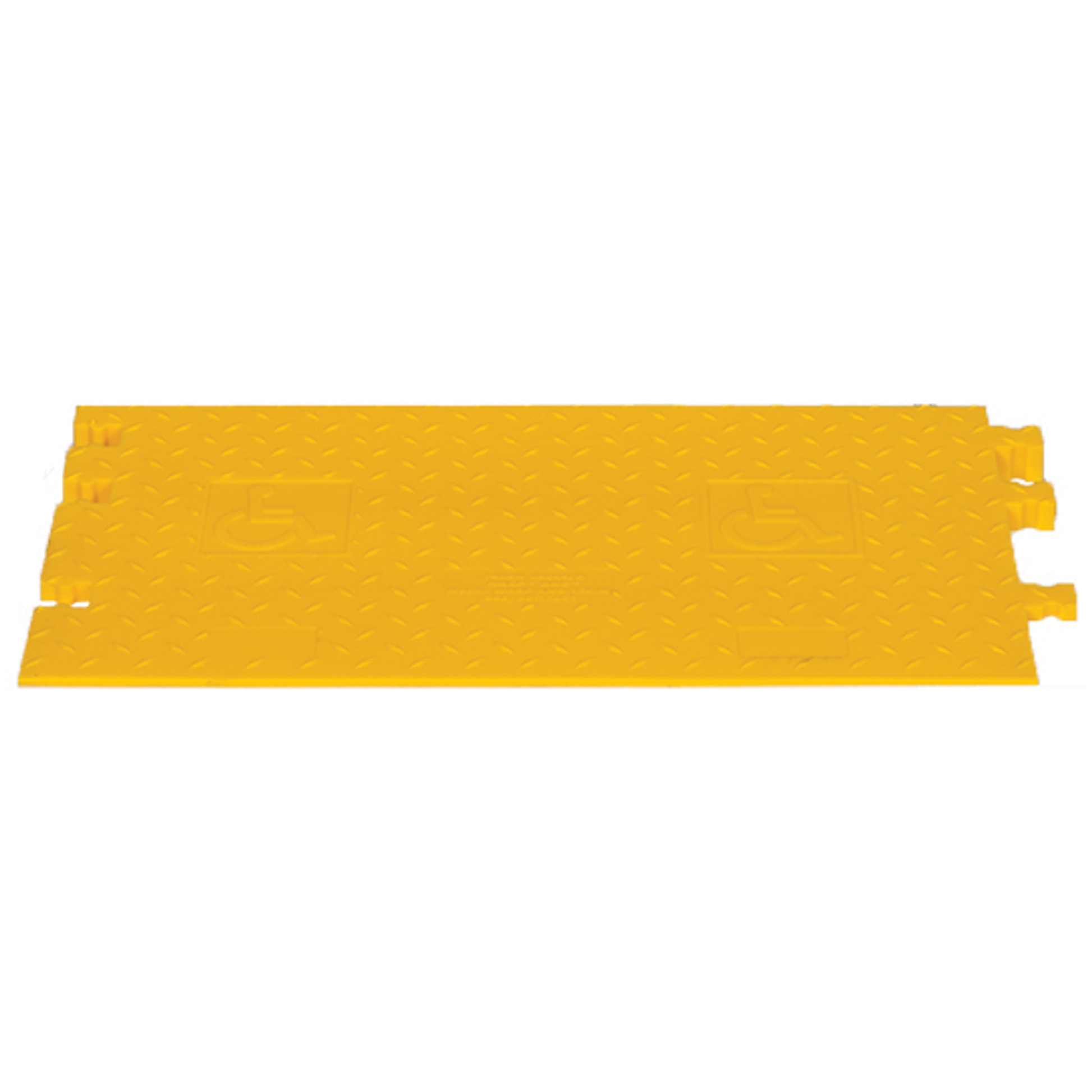 Cable Protector - Yellow Jacket - 5-Ch - 1.25" - Ams - ADA - Male Ramp - Yellow - WSA-125-RMAH-DY