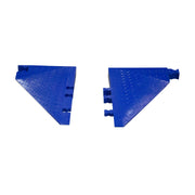 Cable Protector - Yellow Jacket - 3-Ch - 2.25" Ams - ADA - Female Barrier Free Ramp - Blue - WSA-225-BFF-BLU