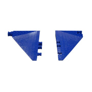Cable Protector - Yellow Jacket - 3-Ch - 2.25" Ams - ADA - Male Barrier Free Ramp - Blue - WSA-225-BFM-BLU
