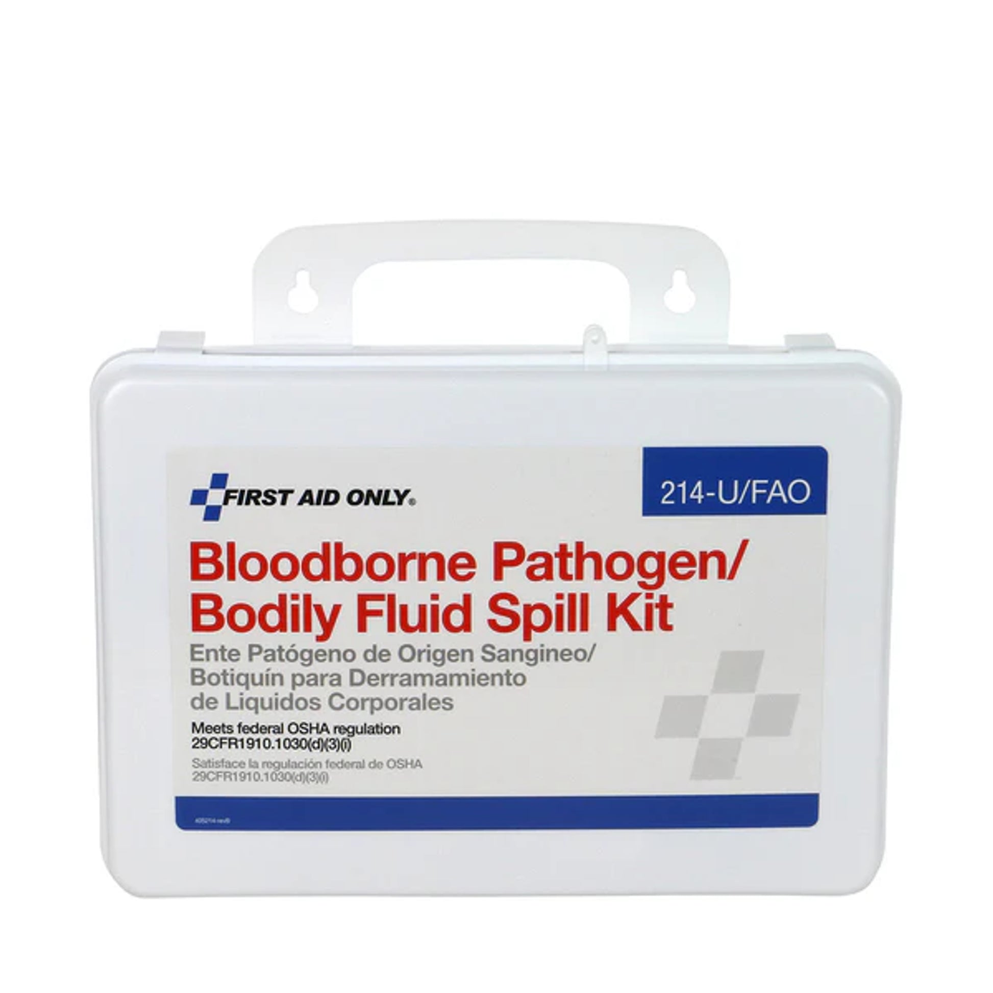 First Aid Only Wall-Mount Bloodborne Pathogen & Bodily Fluid Spill Kit - 214-U/FAO