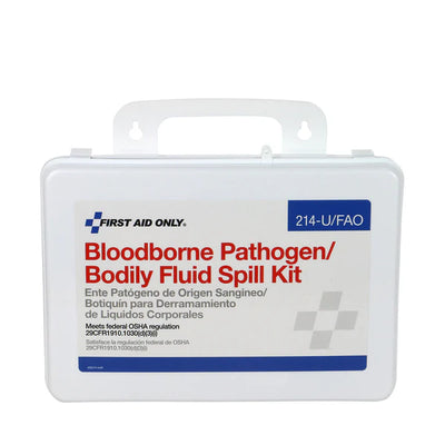 First Aid Only Wall-Mount Bloodborne Pathogen & Bodily Fluid Spill Kit - 214-U/FAO