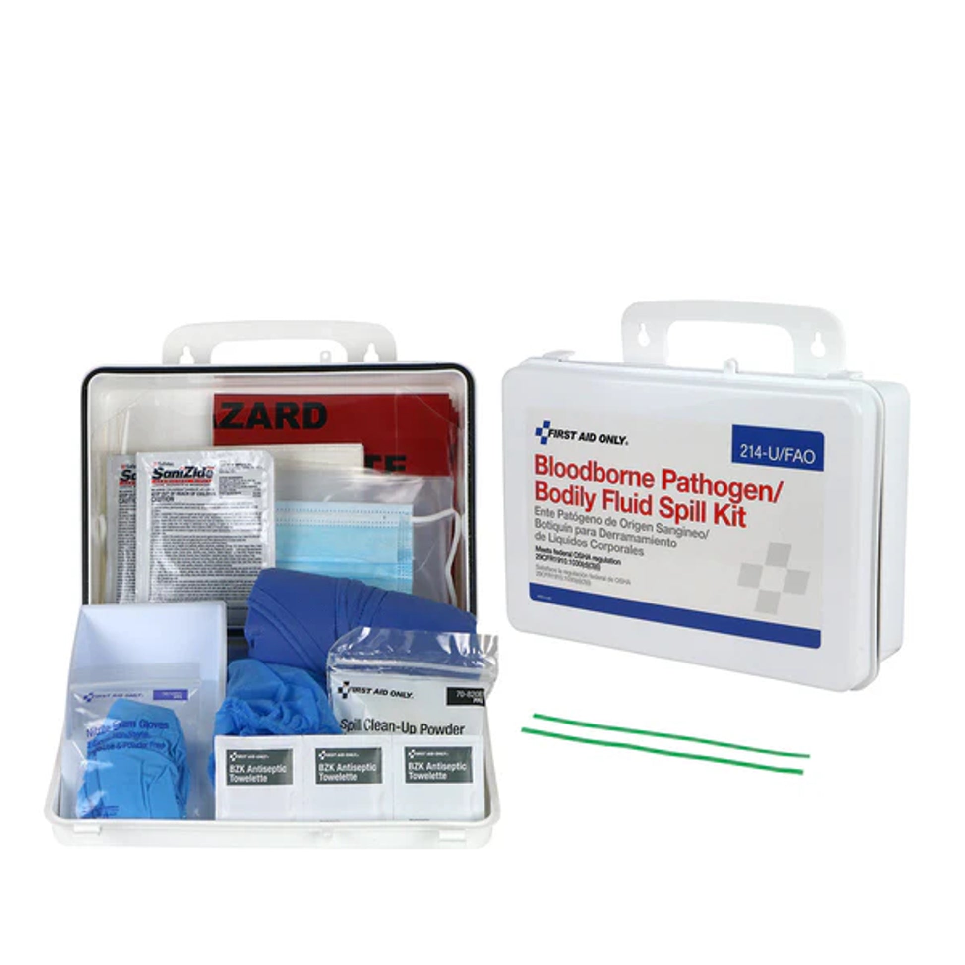 First Aid Only Wall-Mount Bloodborne Pathogen & Bodily Fluid Spill Kit - 214-U/FAO