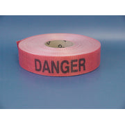 DANGER  WOVEN PLASTIC BARRIER TAPE - 2 INCH - DANGER  WOVEN PLASTIC BARRIER TAPE - 2 INCH, 2” X 200’, Woven Plastic