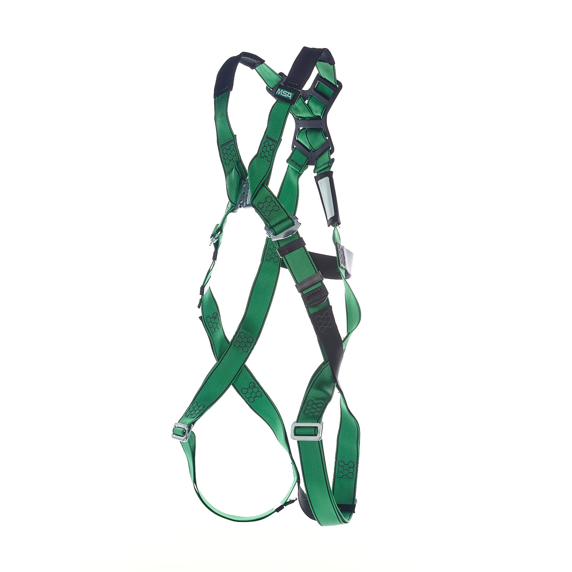 MSA V-FORM Harness w/Back D-Ring - Qwik-Fit Leg Straps Quick Connect Chest Buckle - Extra Small - 10207679