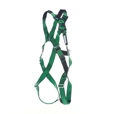 MSA V-FORM Harness w/Back D-Ring - Qwik-Fit Leg Straps Quick Connect Chest Buckle - Extra Small - 10207679