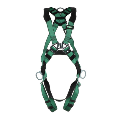 MSA V-FORM Harness w/Back & Side D-Rings - Qwik-Fit Leg Straps - Standard - 10197200