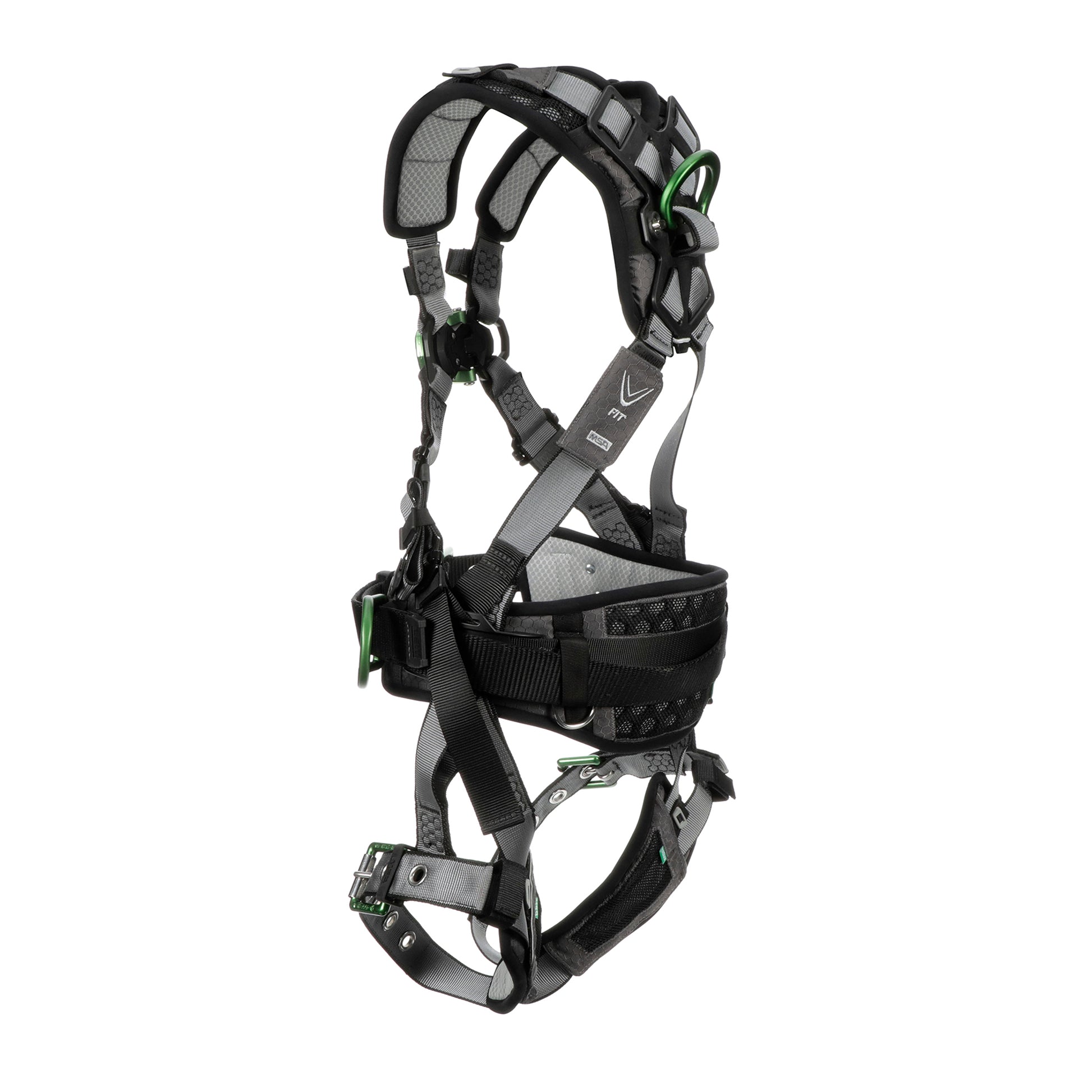 MSA V-FIT Construction Harness w/Back & Side D-Rings - Tongue Buckle Leg Straps - Shoulder & Leg Padding - Standard - 10195181