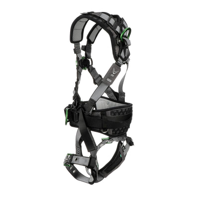 MSA V-FIT Construction Harness w/Back & Side D-Rings - Tongue Buckle Leg Straps - Shoulder & Leg Padding - Standard - 10195181